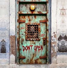 Halloween Door Cover Scary Halloween Decorations Scary Halloween Door