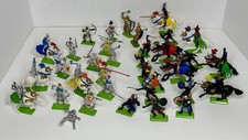  46 Vintage 1971  87 Britains Ltd Deetail Medieval Knights  Horses Mixed Lot