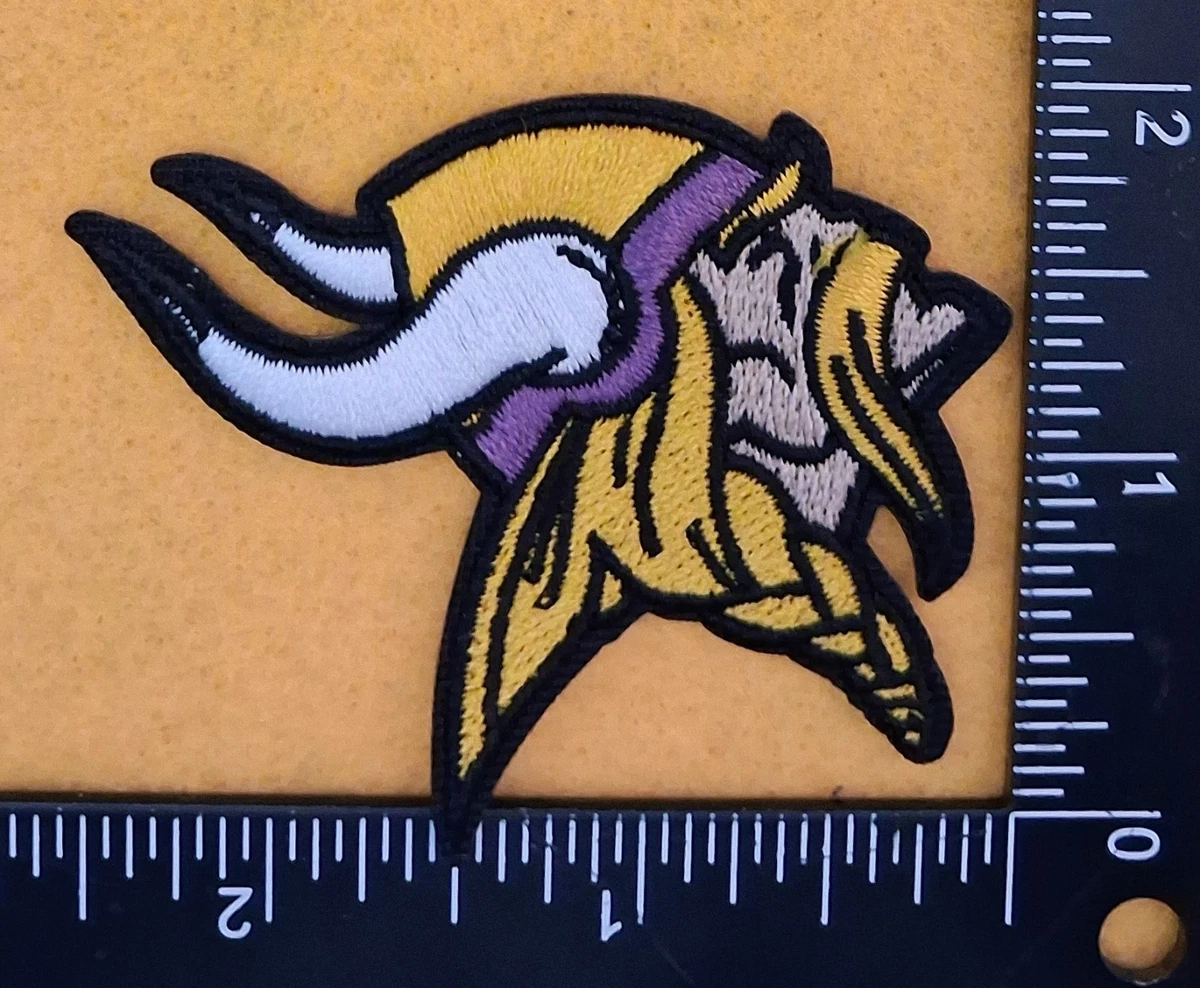 2 Toppe Ricamate Minnesota Vikings NFL – 3,5×2 Pollici Ferro Termoadesivo