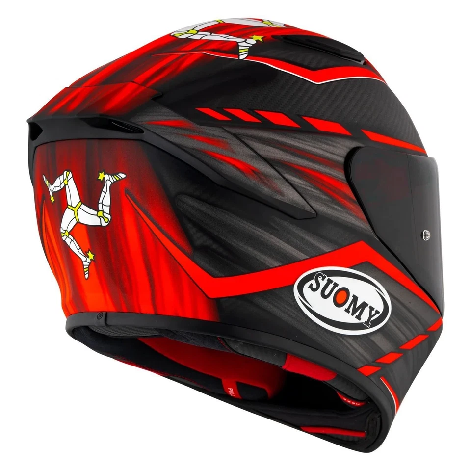Casco réplica Suomy TX-Pro Johnson - rojo mate carbono, XL KTTX0010-XL Foto 3 de 4