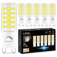 Dimmable G9 Led Bulb 4w Halogen 6 Pack 6000k