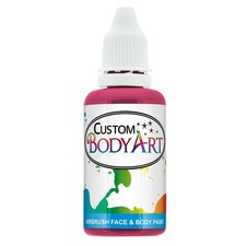 1 oz PINK Custom Body Art Water-Based Airbrush Face and Body Paint Make-Up