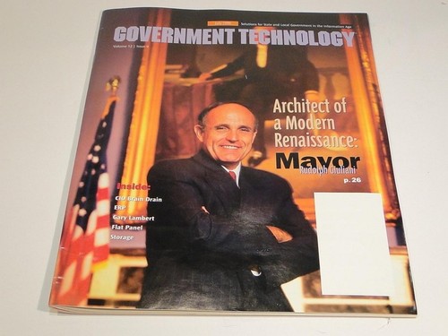 July 1999 Government Technology Magazine Rudy Giuliani Cover + Technology Trends - Picture 1 of 6