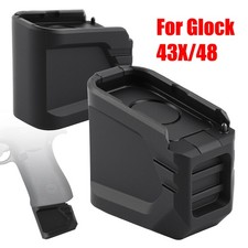 Black M.agazine Weight and Length For Glock 43X / 48 For OEM 10-Round Mags