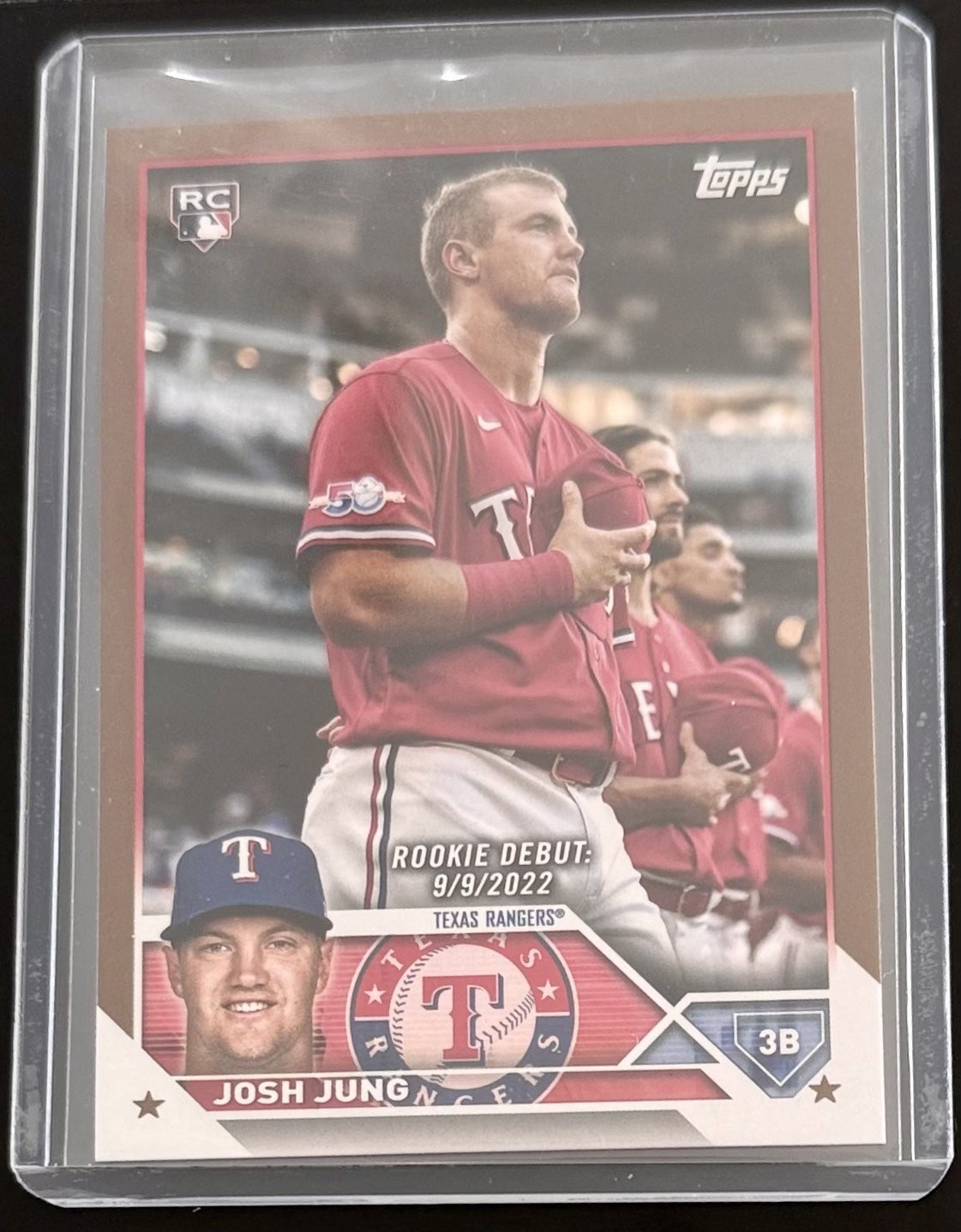 2023 Topps Update Series - Rookie Debut Josh Jung #US308 Gold /2023 (RC)