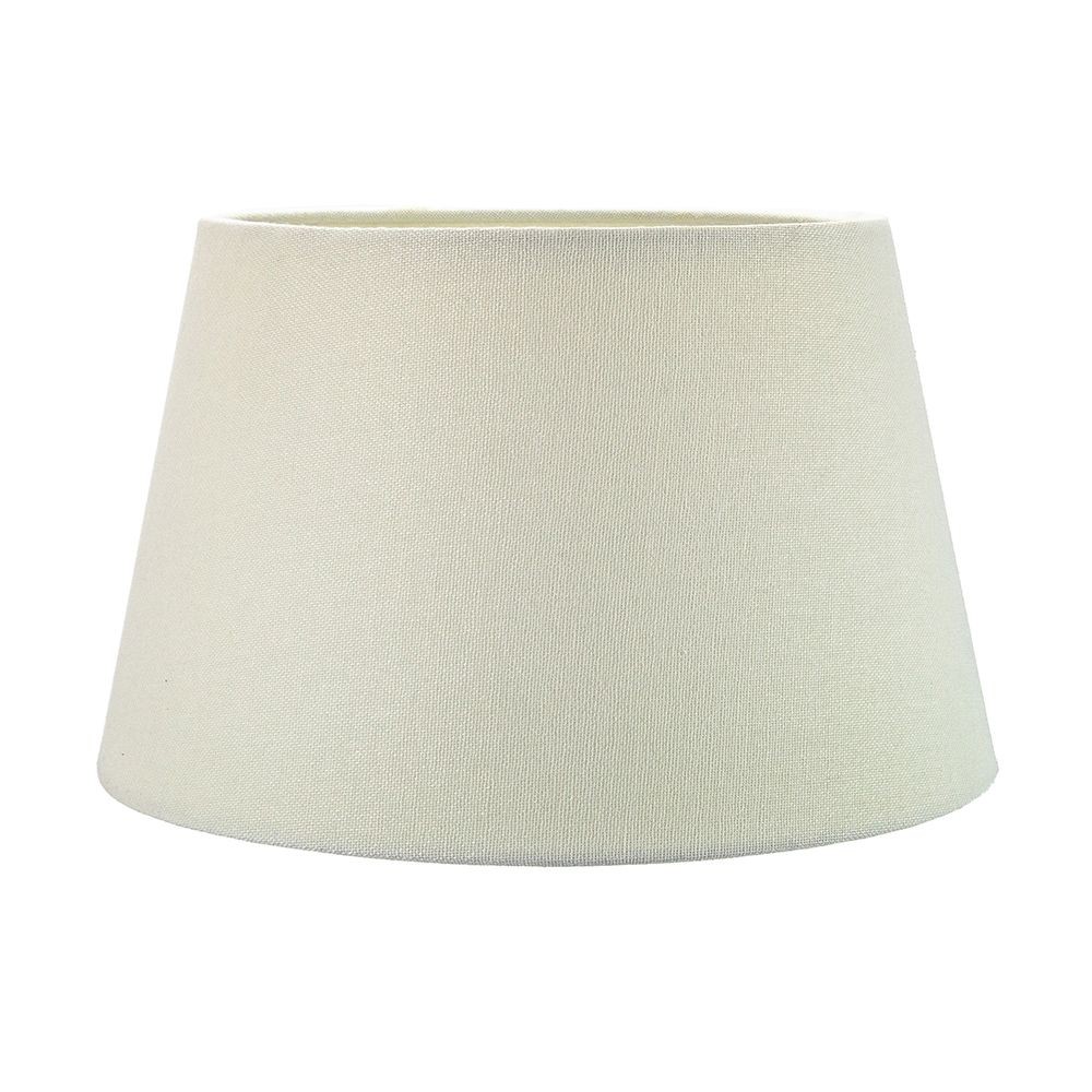 Traditional 12 Inch Cream Linen Fabric Drum Table/Pendant Lampshade 60w Maxim...