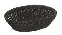 Brotkorb KöRbchen Korb Buffet Polypropylen Oval 25X18 Cm Schwarz Abwaschbar Aps
