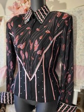 WESTERN PLEASURE SHOW SHIRT JACKET HORSEMANSHIP SHOWMANSHIP HORSE HOBBY L