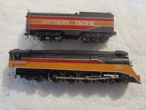 BRASS N Scale Southern Pacific 4-8-4 Steam Locomotive #4449 by Key Imports