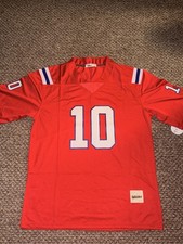 Mac Jones Autographed Red New England Patriots Jersey Sports Fever Authenticated