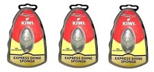 Kiwi Express Shoe Shine Sponge, Neutral, 0.2 Fl Oz Pack of 3 