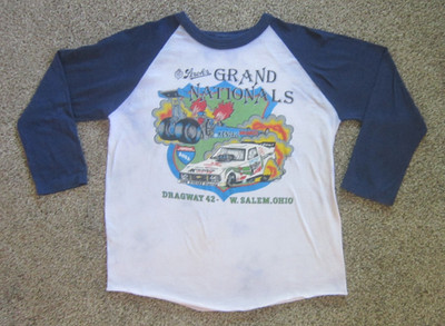 1980s STROH'S GRAND NATIONALS AHRA RACING SHIRT Don Garlits dragster Mt Dew Ohio