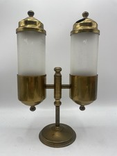 Doppellampe Messing Ewiges Licht Maritime Deko Vintage alt Öllampe Leuchte