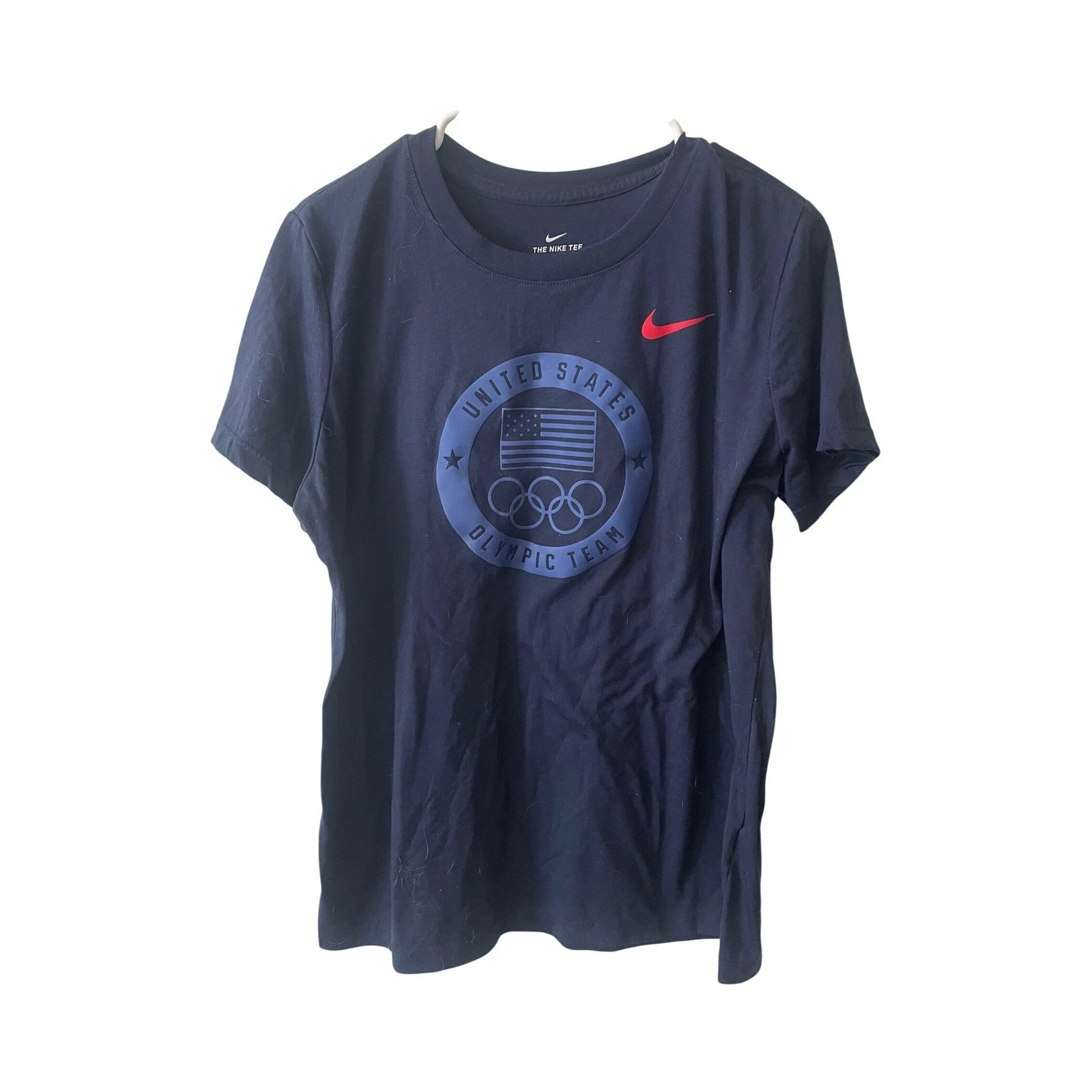 Nike Dri-FIT Mens Large Navy Blue Short Sleeve Athletic Training T-Shirt Tee