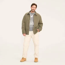 Men's Twill Shacket - Woolrich Olive Green L