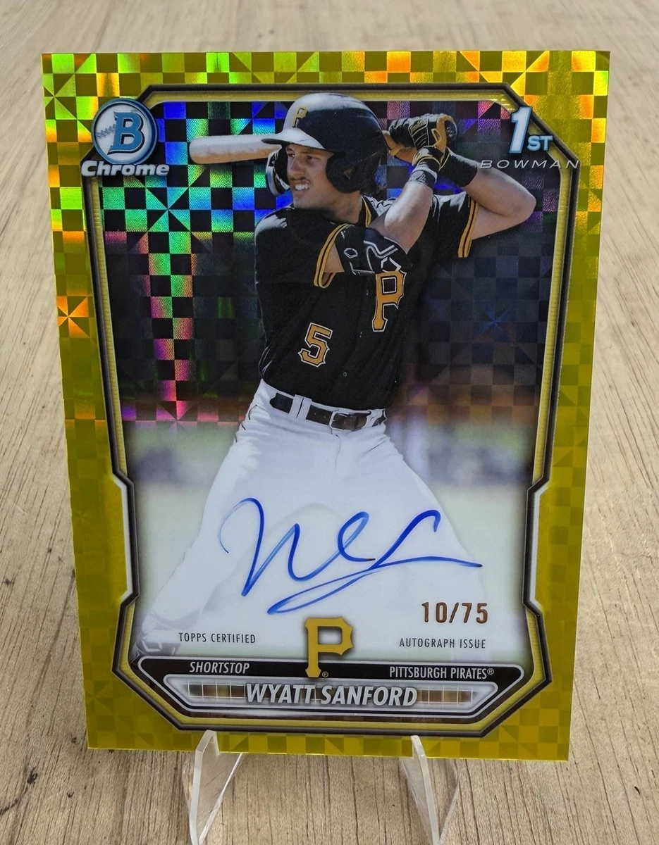 チャップマン ボウマンオート リフラクター Bowman Pittsburgh Pirates Baseball Autographed Sports Trading