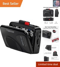 Cassette Player Tape Recorders AM/FM Radio, Portable Tape Player Records Buil...