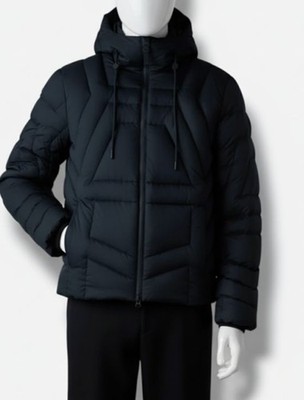 Mackage Men's Black Luke Geometrical Quilt Jacket Size 36