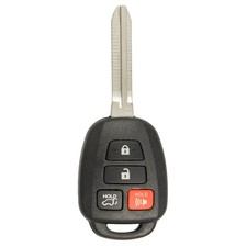 Keyless2Go Keyless Entry Remote Head Key Fob for select Toyota Rav4 1, Black