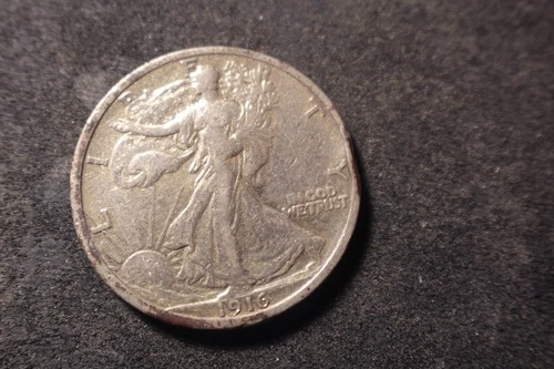 1916 XF Detail Walking Liberty Half Dollar Coin UTX