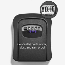 4 Digit Key Safe Lock Box Combination Wall Mount Security Storage Case Organizer