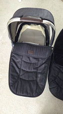 Oyster Soft Carrycot Pushchair Attachment with Canopy, Caviar
