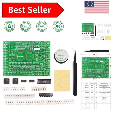Electronics Training Made Easy: SMD Practice Kit with 77 Components Included