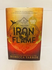 Product Image: Iron Flame SIGNED Rebecca Yarros 1st Print First Edition Sprayed Edges Autograph