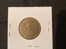 Chuck E. Cheese Pizza Time Theatre 1982 Brass 25c Arcade Token 25mm