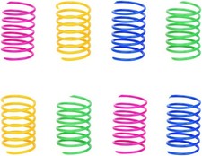 ISMARTEN Cat Spring Toy 60 Pack Cat Kittens Toys Plastic Coil Spiral Springs