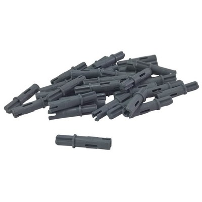 30 NEUE LEGO Technic, Axle  1L Pin 2L Friction Ridges Lengthwise Bl Dunkelgrau