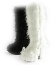 5" Chunky Heel Platform Boot with faux