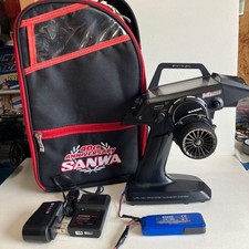 Sanwa M12S Radio Transmitter RC Model with Aluminum Options in Box