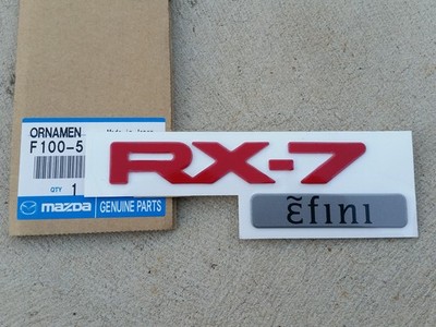 Mazda FD3S RX7 rear efini decal red NEW F100-51-711-B11