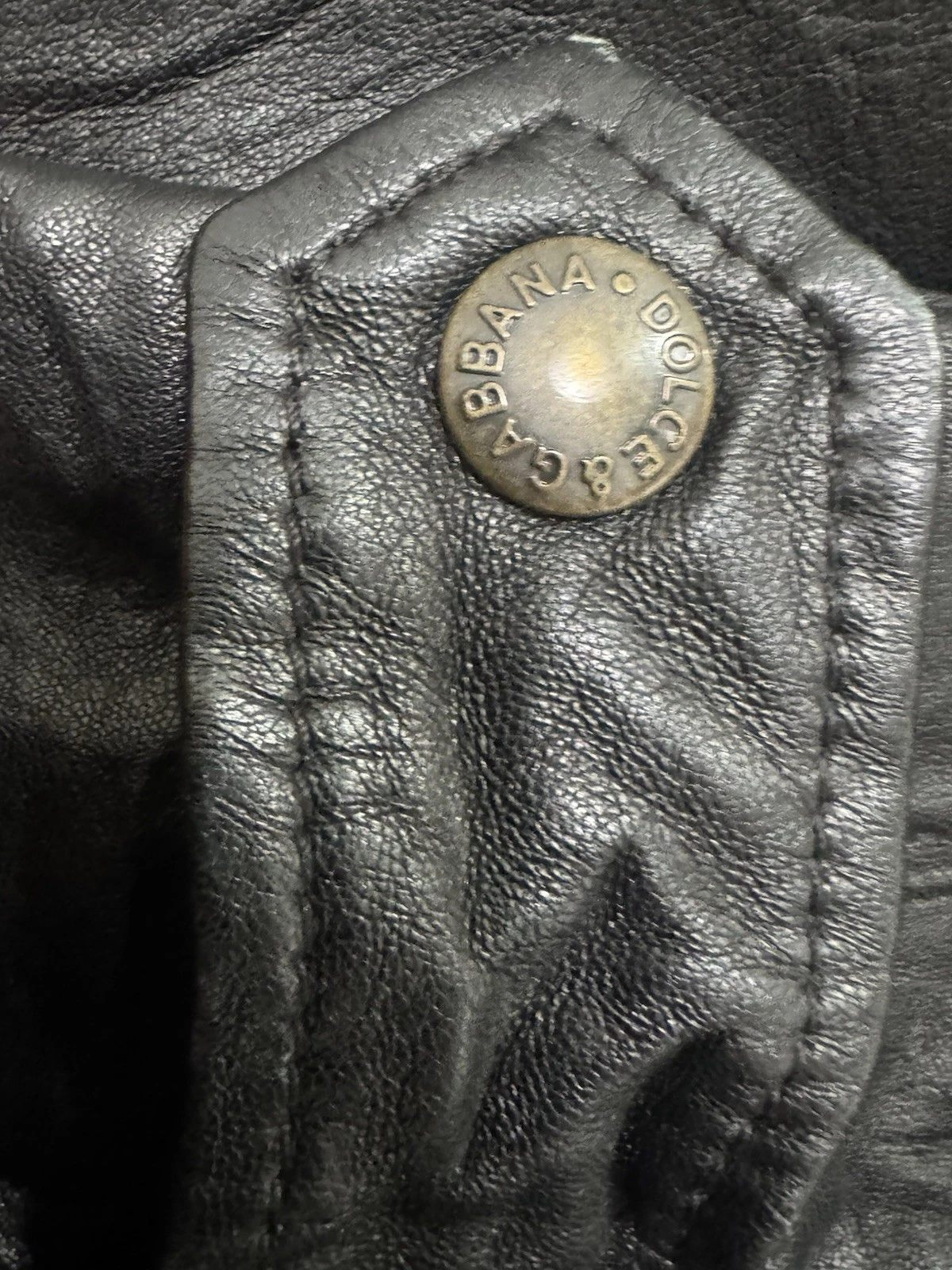 DOLCE & GABBANA GENUINE LEATHER BOMBER JACKET - product detail image 9