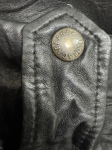 DOLCE & GABBANA GENUINE LEATHER BOMBER JACKET image 9