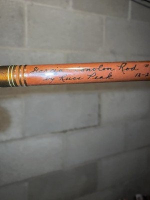 Unique, Rare, Russ Peak Signed Custom Fly Rod 6 12-2-59 