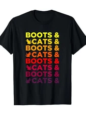 [180G Funny EDM Carnival T-Shirt] 180G T Shirt These Boots and Cats Funny E