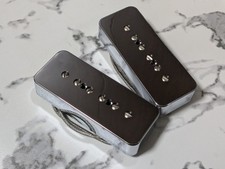 Alnico V P-90 Soap Bar Net Wire Pickup Silver Color