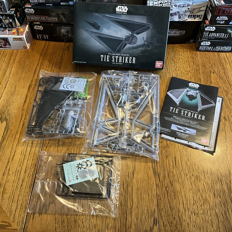 Bandai 1/72 Scale Model Kit Star Wars Rogue One Tie Striker Fighter 2017 - Image 2 of 4