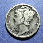 1919-S Mercury Dime  Fine