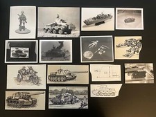 AFV-G2 Magazine Lot of 15 pcs Hand Drawings Modeling Photos Military RPG WW2 I
