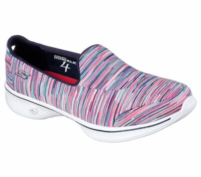 New Skechers GO Walk MERGE Multicolor Slip-on Shoes Women ...