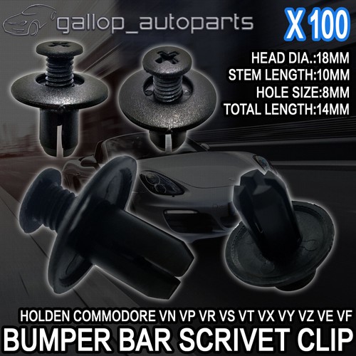 8mm Plastic Push Screw Rivet Scrivet Fairing Panel Fixings Bumper ...