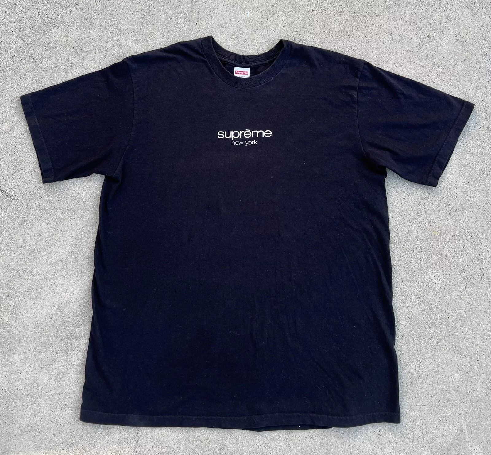 Tee shirt noir Supreme Classic Logo taille XL SS22