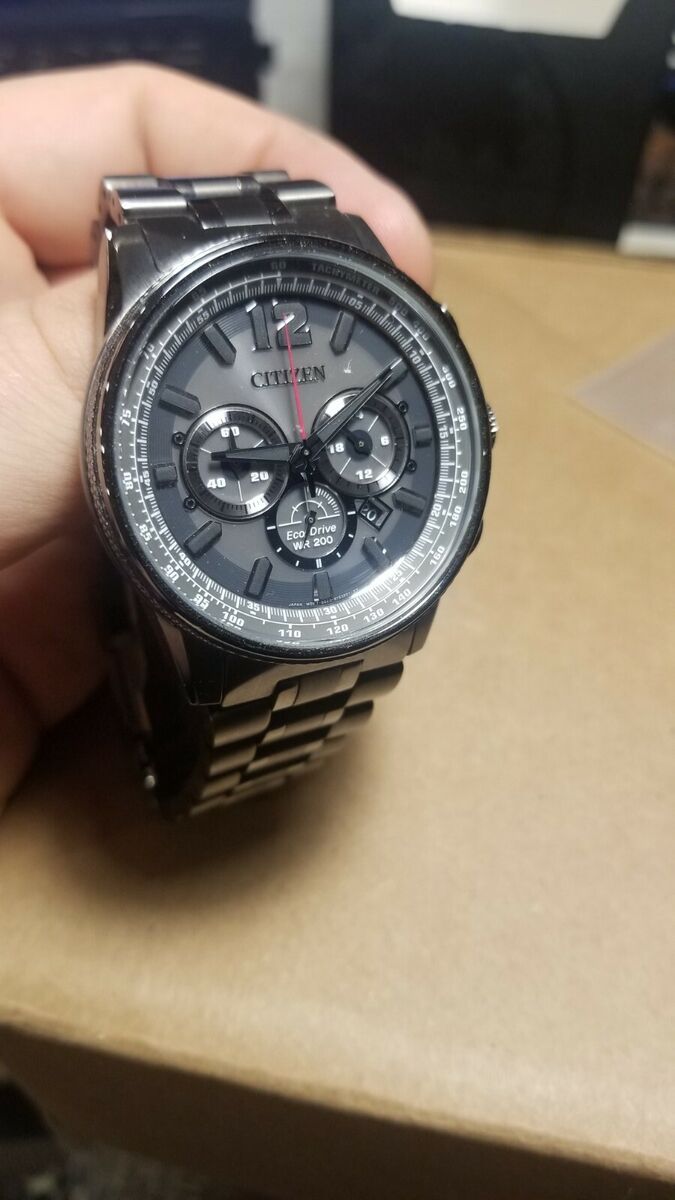 Men's Citizen EcoDrive Nighthawk Chronograph Watch WR200 | eBay Men's Citizen EcoDrive Nighthawk Chronograph Watch WR200 | eBay