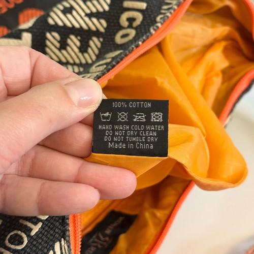 Robin Ruth Bag Puerto Rico Hobo Shoulder Black Orange OS Boho Purse Handbag Tote - Picture 3 of 11