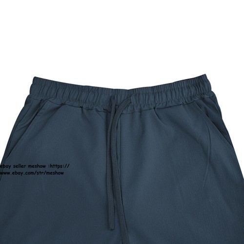 Mens Cotton Linen Loose Trousers Wide Leg Elastic Waist Casual Loose Pants S-3XL - Picture 26 of 55