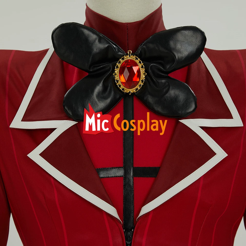 MICCOSTUMES унисекс косплей костюм Топ и длинные брюки с куртка и перчатки - Изображение 4 из 4