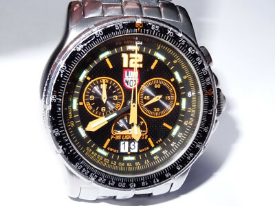 Mens 44mm Luminox F-35 Lightning II Chronograph Watch 9380 R